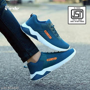 BRD-678 Black Mesh Sports Shoes For Men