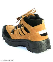 Men's Beige Synthetic Leather Outdoor Casual Shoes - MRJ572