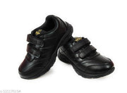 Coolz Unisex Kids Black Formal School Uniform Shoes Prime Velcro
