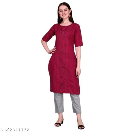 NEW TRENDING EMODRIED KURTY FOR WOMEN AND FULL COTTON KURTY