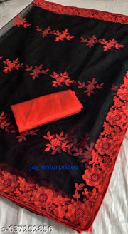 fancy net saree