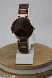 Best Quality Ethnic Solid Dial Metal Analog Watches for Women
