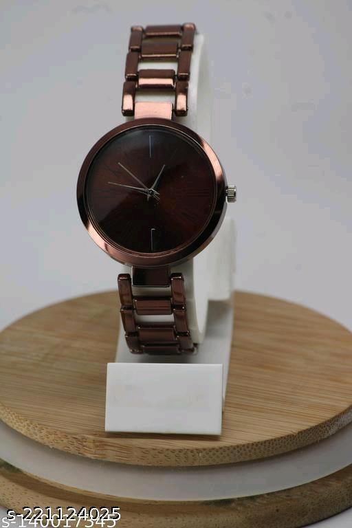 Best Quality Ethnic Solid Dial Metal Analog Watches for Women