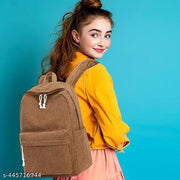 Medium 25 L Backpack School College Travel Backpack For Women's/Girls college/school backpack  (Brown)