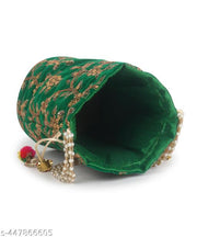 women trendy tradional sequence work potlis for marriages