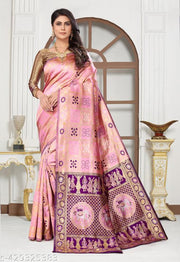 cotton silk jacquard with blouse