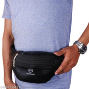 Rockzone-Enterprise-Waist-Bag-For-Men & Women-Leather-Zipper Closure-Adjustable Straps-Stylish waist bag