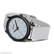 Grey Dial Analog Watch for Men – Stylish Silicone Strap, Quartz Movement, Waterproof & Scratch-Resistant | Sleek, Professional Look for Office, School & Casual Wear | Premium Branded Watch Under 300