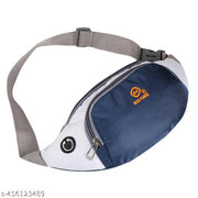 Nice Purse Stylish Chest Crossbody Travel Bags Fanny Pack |Waist Pouch(WB-007-Blue-White) Waist bag