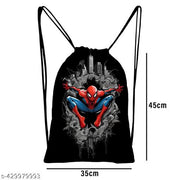Printed Dori Bag Drawstring Backpack Small Bag Gym Bag tution bag Gift Bag for Everyday Use