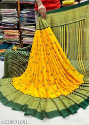 Women Fancy Saree For Taurkey Printed Work New Pattion For 2025