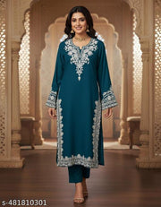Women's beutiful embroidery design kurti