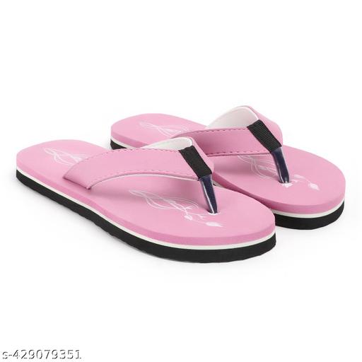BLESSING Women Stylish | Super Soft | Ultra-Light |Flip-Flop Daily Use | Casual wear| Anti Skid |Thong Slippers for Women (Pink)