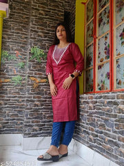 embroidery rayon kurti