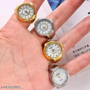 M3 trader Adjustable Ring Watch Stylish Elastic Finger Ring Watches for Men Women Clear Dial Quartz Timepiece for Valentine's Day Gift Finger Watch
