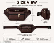 Stylish Waist Bag for Men & Women | Multi Pocket Crossbody Sling Bag
