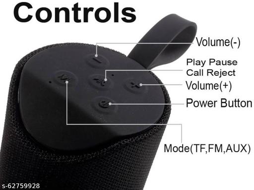 TG-113 Premium Shockproof & Bluetooth Speaker C1 10 W Bluetooth Speaker  (Black, Stereo Channel)