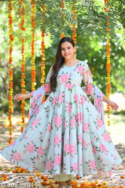 Fency anarkali gown for women (No BottomWear)