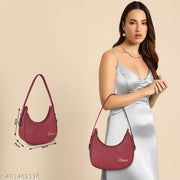 Dixon Dixon Maroon Women Sling Bag Casual Half Moon Unique Design Shoulder Side Sling Bag For Women