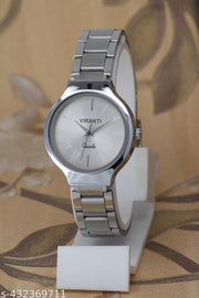Unique round dail high quality stainless steel chain watches for girls and women