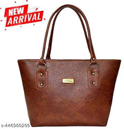Trendy Women Brown Canvas & Leather Handbags