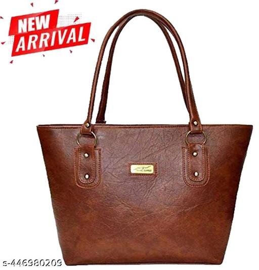 Trendy Women Brown Canvas & Leather Handbags