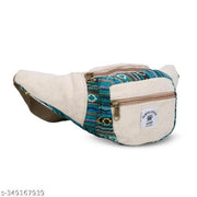 Shristi Handicraft Hemp Fanny Pack for Both Men and Women Waist Belt Bag Handmade Pack from Pure Hemp