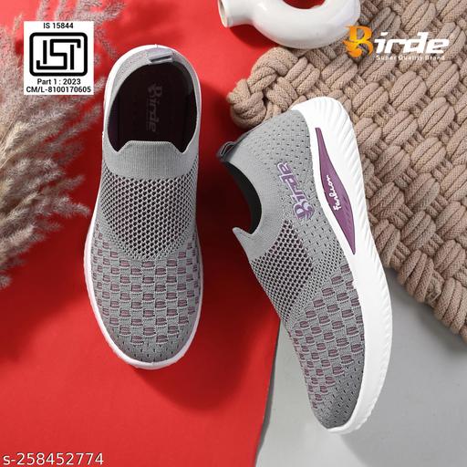 Birde ZenG Stylish Flyknit Comfortable Sneakers Regular Wear Shoe For Women