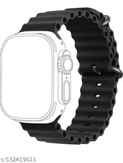 Super Fine Quality Silicon Holes Loop Ultra Watch Strap 1 Pcs Set