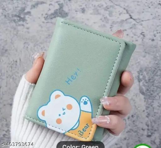 Small cute Girls & Women Wallet Tri-fold Wallet  ( Dezine As Par Market Avaliable )