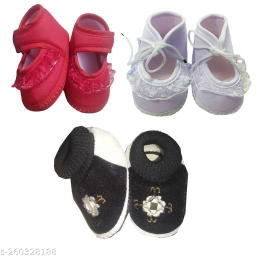 SUMAN TRADER BABY SHOES & SANDLES AND Baby Boy's and Baby Girl's Canvas Shoes with Anti-Slip Sole First Walking Shoes Kid's Fancy Winter Infant Bootie Baby Shoes for Boys & Girls