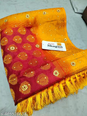 BANARASI BALATON SAREE WITH STONE AND JHALAR WORK