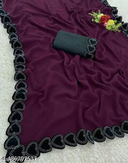 DILWALE GEORGETTE SAREE FABRIC IS VERY