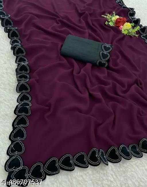 DILWALE GEORGETTE SAREE FABRIC IS VERY