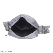 Cropout Nylon Grey Sling Cross Body Bag Travel Office Business Messenger one Side Shoulder Bag for Men and Women