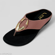 JF&F Unique Fabulous Women Flipflops & Slippers Peach Counter