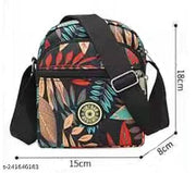 MOMISY Women Mobile Messenger Bag Ladies Nylon Shoulder Cross Body Long Strap for College, Outing, Travelling, Work