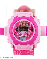 Digital 24 Images Cartoon Projector Watch for Kids, Unisex Toy. (Also Used as Birthday Return Gift) (Barbie)