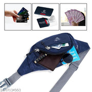 Hazrat  Navy Blue Waist  Bag