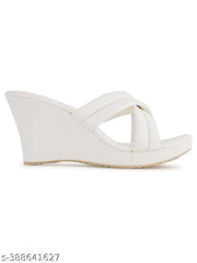 IKAGI Women Fashionable Comfort Wedge Heel Slip-on Sandal For Women & Girls