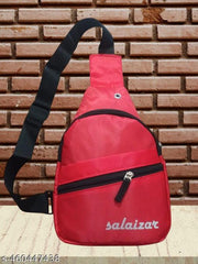 Cross Body Bag for Men, Stylish Shoulder Bag Chest Bags for travel CHEST BAG (RED)