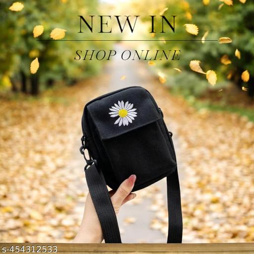 MessengerBag-Black Sling Bag  (Black, 1.5 L)