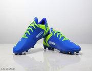 Men’s Blue Mesh Football Studs Shoes – Cushioned Sports Studs