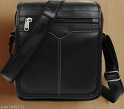 Large Mens Leather Bag Handbag Shoulder Bag IPAD Business Messenger Bag Cross Body Casual Tote Sling Organiser Travel bag with Adjustable Shoulder Strap