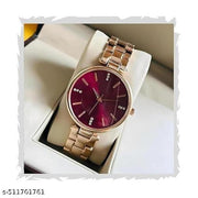 Premium Luxury Rose Gold Women's Wristwatch with Blue Dial | Stylish Analog Bracelet Watch for Girls & Ladies | Elegant Party Wear & Casual Fashion Timepiece