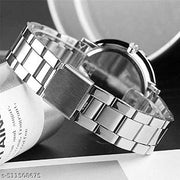 Analog Watch - For Boys-Men & Girls-Women White Dial Designers Casual Stainless Steel Paidu Unisex Watch For Mens & Boys & Girls & Women
