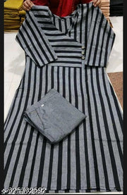 Women  Black Kurti with Bottom