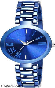 New Fancy Solid Dial Attractive Metal Chain  Analog Watch for Women