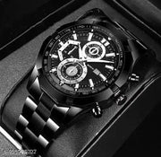 Awesome prices  zed black Men’s Super Running Racing Steel Belt Sports Suit Quartz Watch