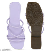 Striped Flat Sandals for Casual and Daily Wear